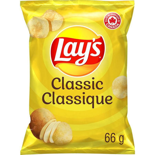 Lay's Classic potato chips. 66g