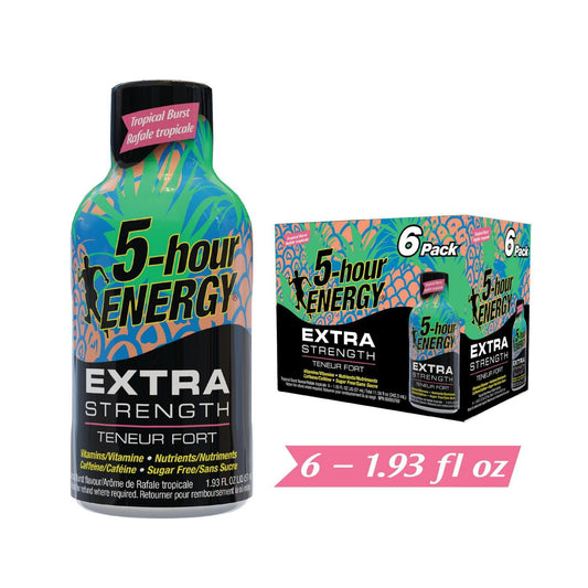 5 Hour Energy Extra Strength Tropical Burst 6PK. 6x57ml