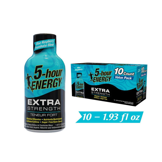 5 Hour Energy Extra Strength Blue Raspberry. 10x57ml