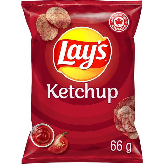 Lay's Ketchup flavoured potato chips. 66g