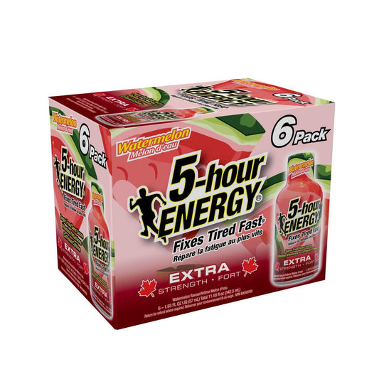 5 Hour Energy Extra Strength Watermelon 6PK. 5HR Watermelon ES 6PK